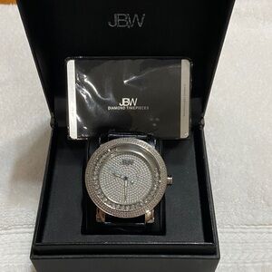 JBW Silver and Black Men's Watch